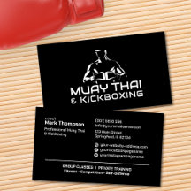 Muay Thai en Kickboksen Coach - Zwart en wit