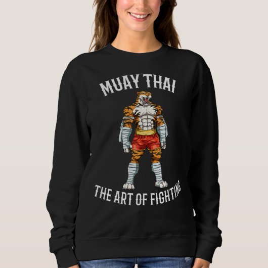 Muay Thai en Thai Boxing sterke tijger Trui (Voorkant)