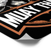 Muay Thai en Thaise bokser Poster (Hoek)