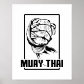 Muay Thai Faust Poster (Voorkant)