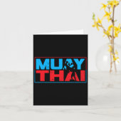 Muay Thai Fighter Boxing Martial Arts Hob Kaart (Gele Bloem)