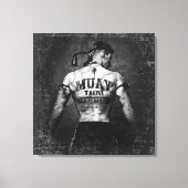 Muay Thai Fighter Canvas Afdruk (Voorkant)