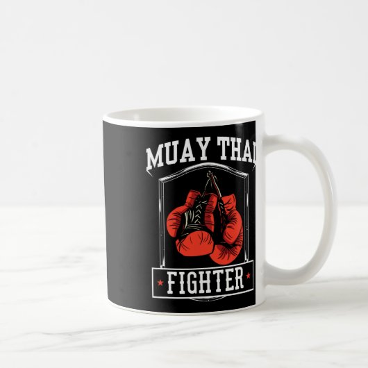 Muay Thai Fighter Hob1 Koffiemok (Rechts)