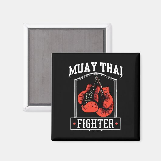 Muay Thai Fighter Hob1 Magneet (Voorkant / Achterkant)