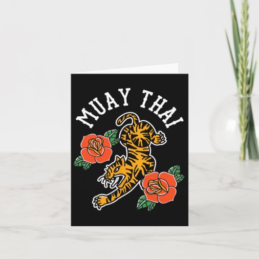 Muay Thai Fighter Hob Kaart (Voorkant)