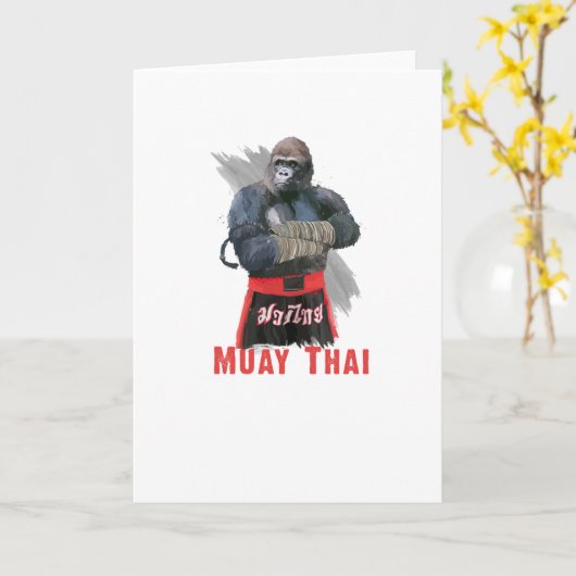 Muay Thai Fighter Kaart (Gele Bloem)