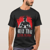 Muay Thai Fighter – No Fear No Limits T-shirt (Voorkant)