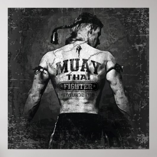 Muay Thai Fighter Poster (Voorkant)