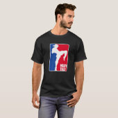 Muay Thai Fighter Retro Kickboxing Training MMA T-shirt (Voorkant volledig)