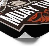 Muay Thai Fighter Thai Boxing Poster (Hoek)