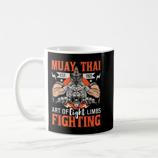 Muay Thai Fighting - MMA Thai Boxing Mixed Martial Koffiemok (Links)