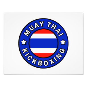 Muay Thai Foto Afdruk