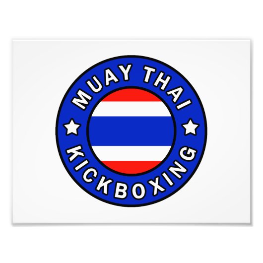 Muay Thai Foto Afdruk (Voorkant)