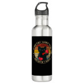 Muay Thai Funny Cat Kickboxing Thailand Boxing Cat Waterfles (Voorkant)