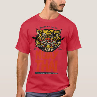 Muay Thai Geboren om te vechten T-shirt