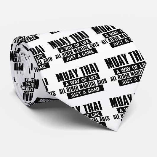 Muay Thai giften Stropdas (Opgerold)