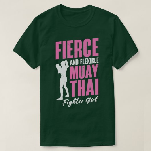Muay Thai Girl Kickboxing Instructor Martial Arts T-shirt (Design voorkant)