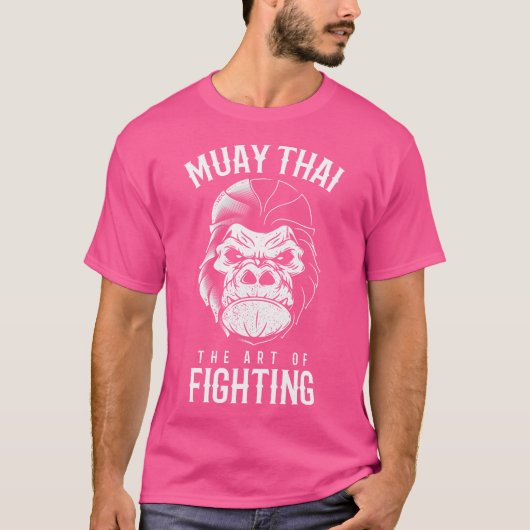 Muay Thai Gorilla Thai Boxing and Kickboxing T-shirt (Voorkant)