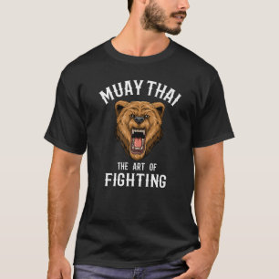 Muay Thai Grizzly Beer Thai Boxing Kickboxing T-shirt