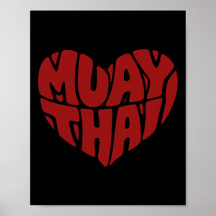 Muay Thai Heart - Liefde voor Thais Boksen Poster
