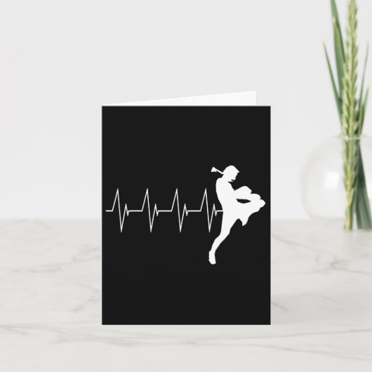 Muay Thai Heartbeat Thai Boxing Kaart (Voorkant)