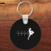 Muay Thai Heartbeat Thai Boxing Sleutelhanger (Voorkant)