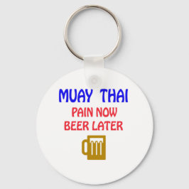 Muay Thai heeft nu bier later Sleutelhanger