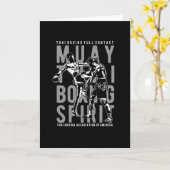 Muay Thai Kaart (Gele Bloem)
