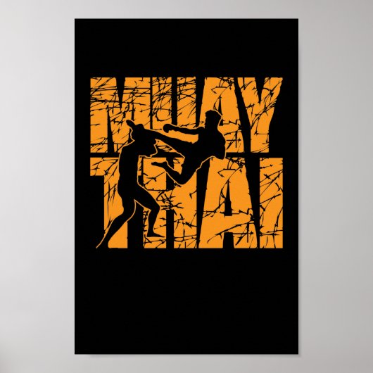 Muay Thai Kampf mit Stil Poster (Voorkant)