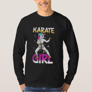 Muay Thai Karate Girl Unicorn Kickboxing T-shirt