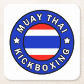 Muay Thai Kartonnen Onderzetters (Voorkant)