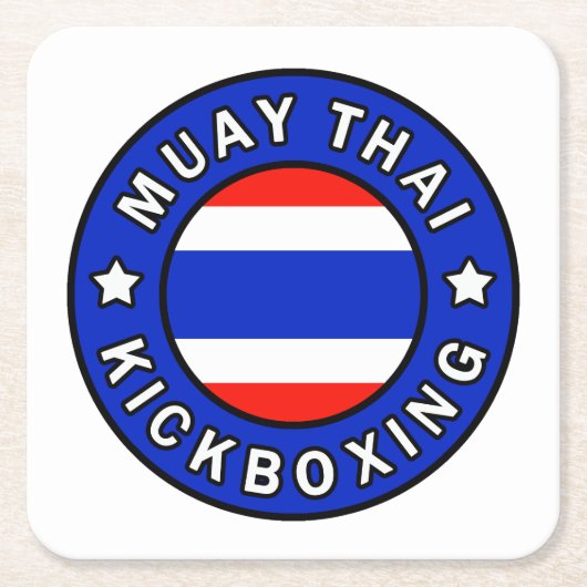 Muay Thai Kartonnen Onderzetters (Voorkant)