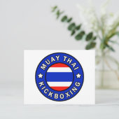 Muay Thai Kickboksen Briefkaart (Staand voorkant)