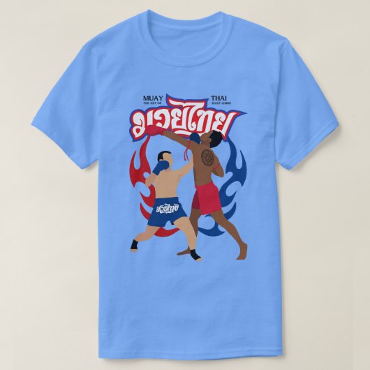 Muay Thai Kickboksen Geboren om te vechten T-shirt (Design voorkant)