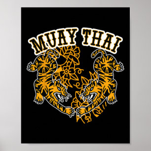 Muay Thai Kickboksen, Muay Thai Tijgers, Muay Thai Poster