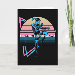 Muay Thai Kickboksen Retro Muay Thai Kickboksen Gy Kaart