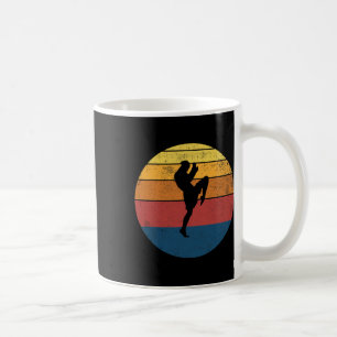 Muay Thai Kickboksen Retro Vintage Cadeau Koffiemok