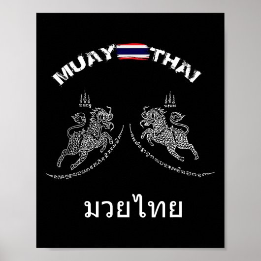 Muay Thai Kickboksen Thailand _1 Poster (Voorkant)