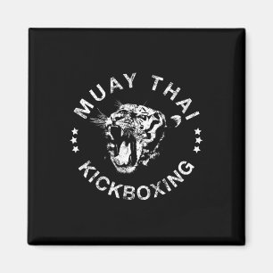 Muay Thai Kickboksen Tijger T-shirt Magneet
