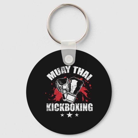 Muay Thai Kickboksen Traditionele Technieken  Sleutelhanger (Voorkant)