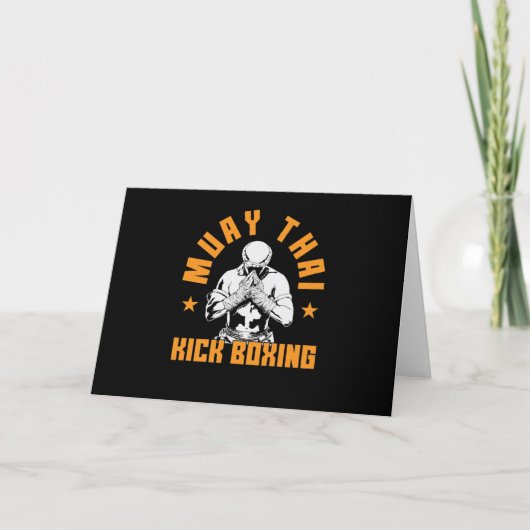 Muay Thai Kickboxen Kaart (Voorkant)