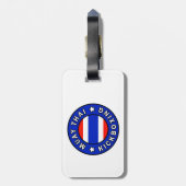 Muay Thai Kickboxing Bagagelabel (Achterkant verticaal)