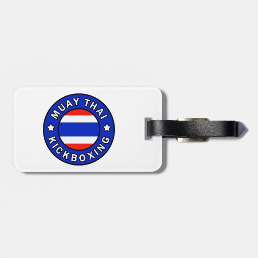 Muay Thai Kickboxing Bagagelabel (Achterkant horizontaal)