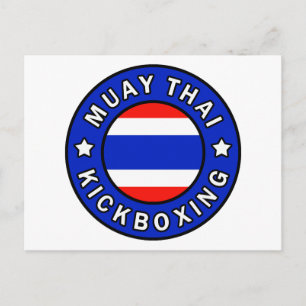 Muay Thai Kickboxing Briefkaart