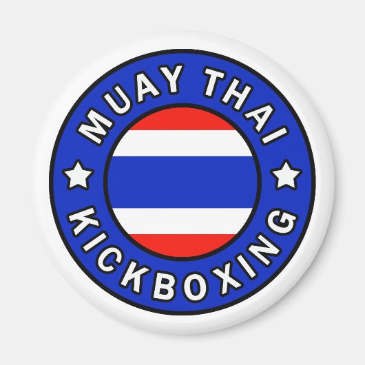 Muay Thai Kickboxing Magneet (Voorkant)
