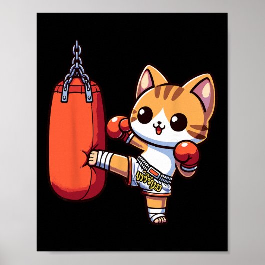 Muay Thai Kickboxing, Thai Boxing For Boys, Muay T Poster (Voorkant)