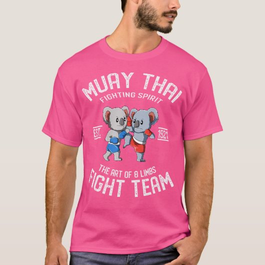 Muay Thai Koala Thai Boxing en Kickboxing T-shirt (Voorkant)