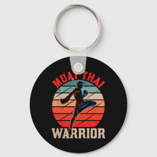 Muay Thai krijger vechtsport hobby vechter boksen Sleutelhanger