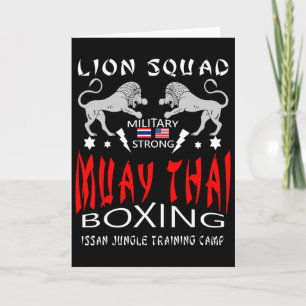 Muay Thai Leeuwen Squad Militair Boksen Kaart