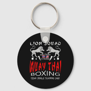 Muay Thai Leeuwen Troepen Militair Boksen Sleutelhanger